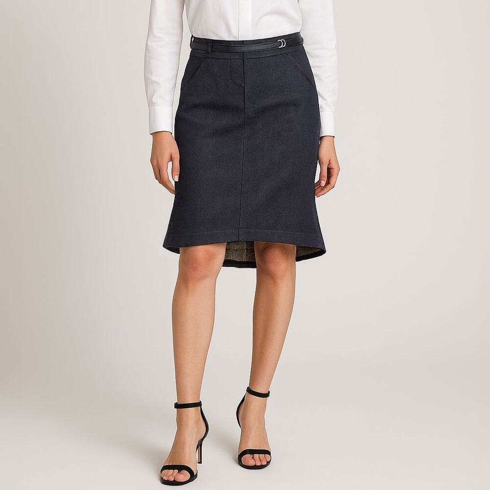 BCBGMAXAZRIA Lightweight Denim Skirt Sz Small